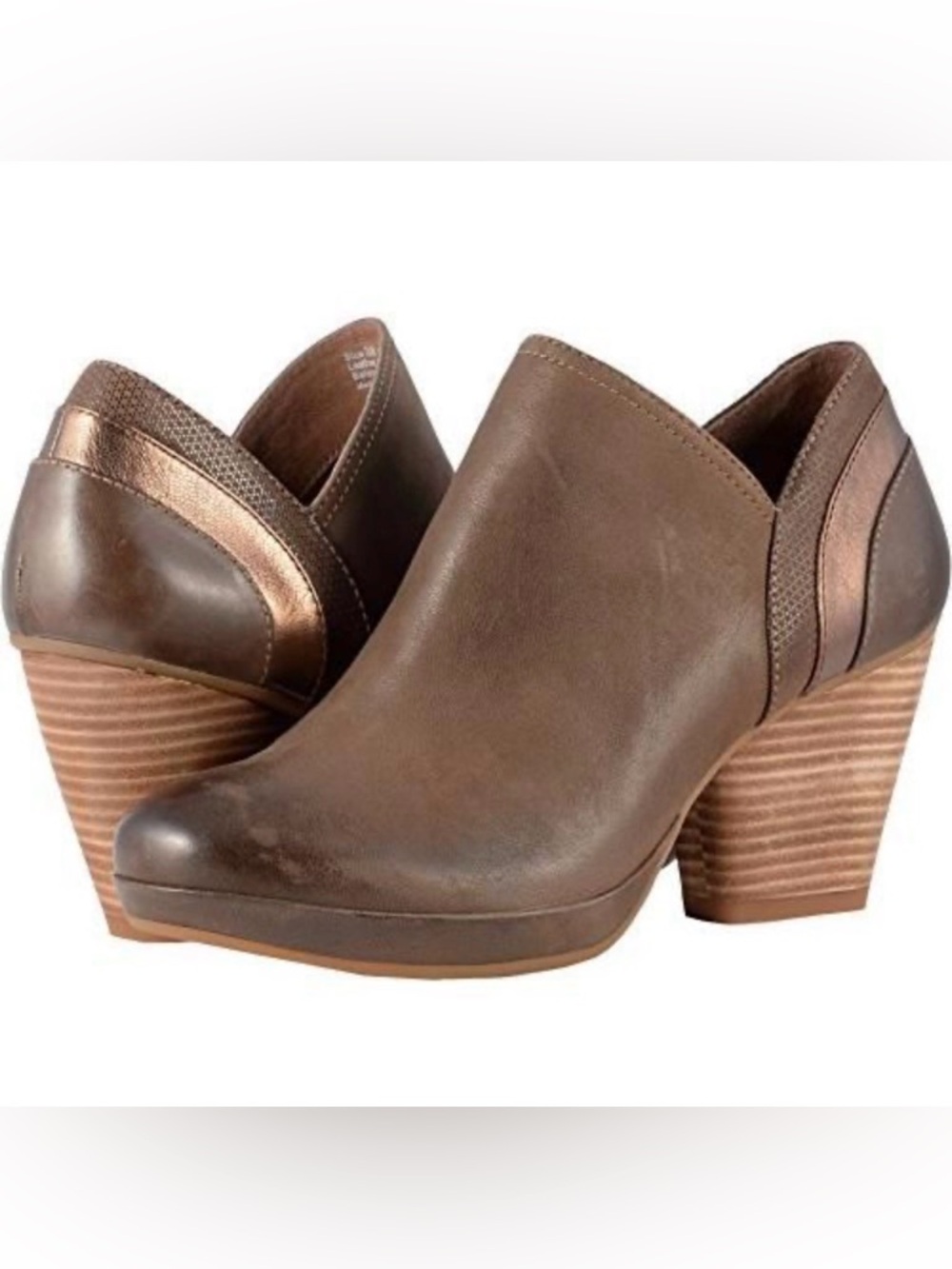 Dansko Marcia Burnished Brown Leather Low cut Shoes Lagenlook Boho Artsy EU 39